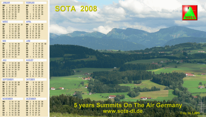 SOTA Kalender 2008 zum Downloaden ...